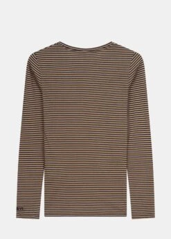Longsleeve LINDA CappuccinoStriped 8 Longsleeve LINDA CappuccinoStriped -Noorlys longsleeve linda cappuccinostriped hn