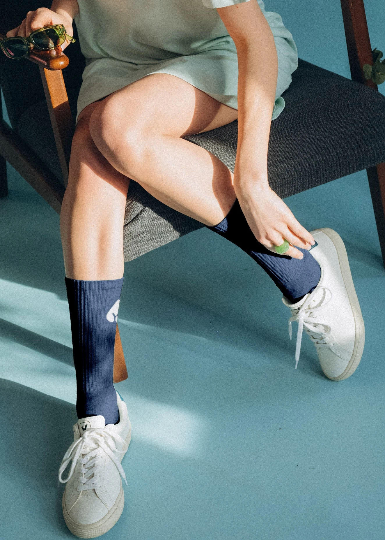 Socken MOOI Navy 2 Socken MOOI Navy – Bild 2