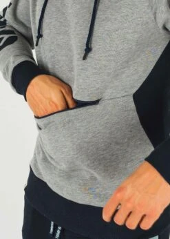 Hoodie RAFFIG Ash -Noorlys nachhaltig bio baumwolle fair produziert men unisex women kuschlig warm weich gemuetlich bundle ash navy 3