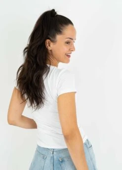 T-Shirt LINDA White 13 T-Shirt LINDA White -Noorlys nachhaltig bio fair produziert kuschleig mann frau laessig t shirt 61