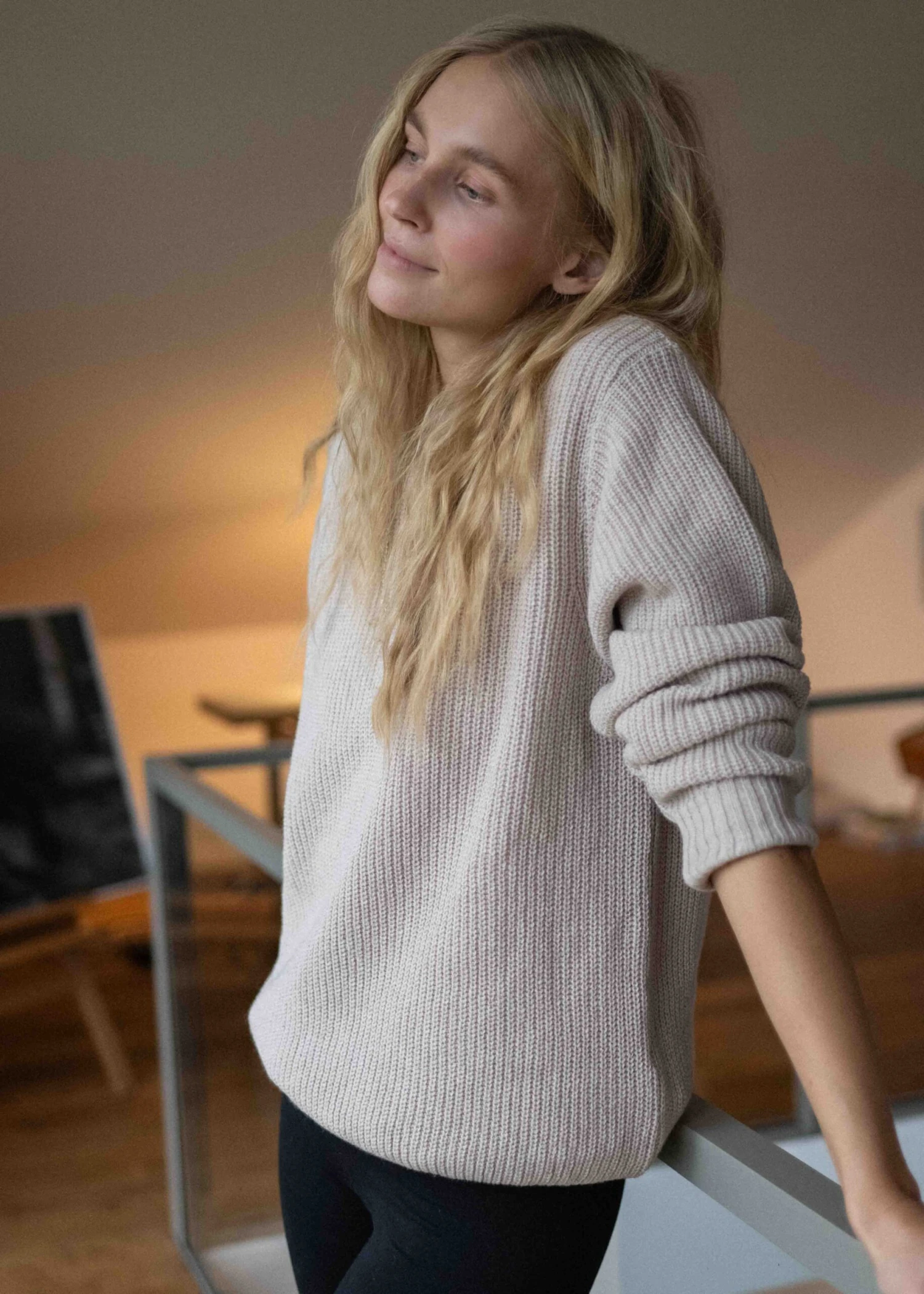 Strickpullover SLICHT OysterGrey 12 Strickpullover SLICHT OysterGrey – Bild 12