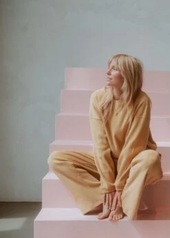 Stoffhose JENTE Curry -Noorlys nachhaltig fair produziert kollektion winter cool warm shoen laessig 75