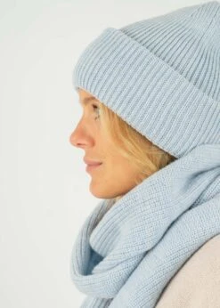 Wollmütze KARLI HellBlau 7 Wollmütze KARLI HellBlau -Noorlys nachhaltig fair produziert warm kuschlig muetze handschuhe beanie 33