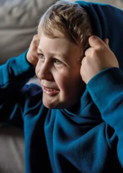 Hoodie CLASSIC CorsairBlue 22 Hoodie CLASSIC CorsairBlue -Noorlys nachhaltiger kinder hoodie kaputze