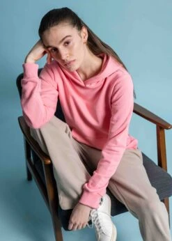 Basic-Hoodie HELENE FlamingoPink -Noorlys noorlys herren damen sommer nachhaltig fair produziert warm kuschlig cool schoen 120