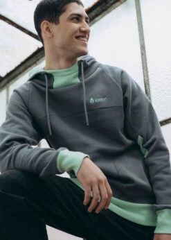 Hoodie STORM SmokedPearl/CameoGreen 14 Hoodie STORM SmokedPearl/CameoGreen -Noorlys noorlys herren damen sommer nachhaltig fair produziert warm kuschlig cool schoen 24