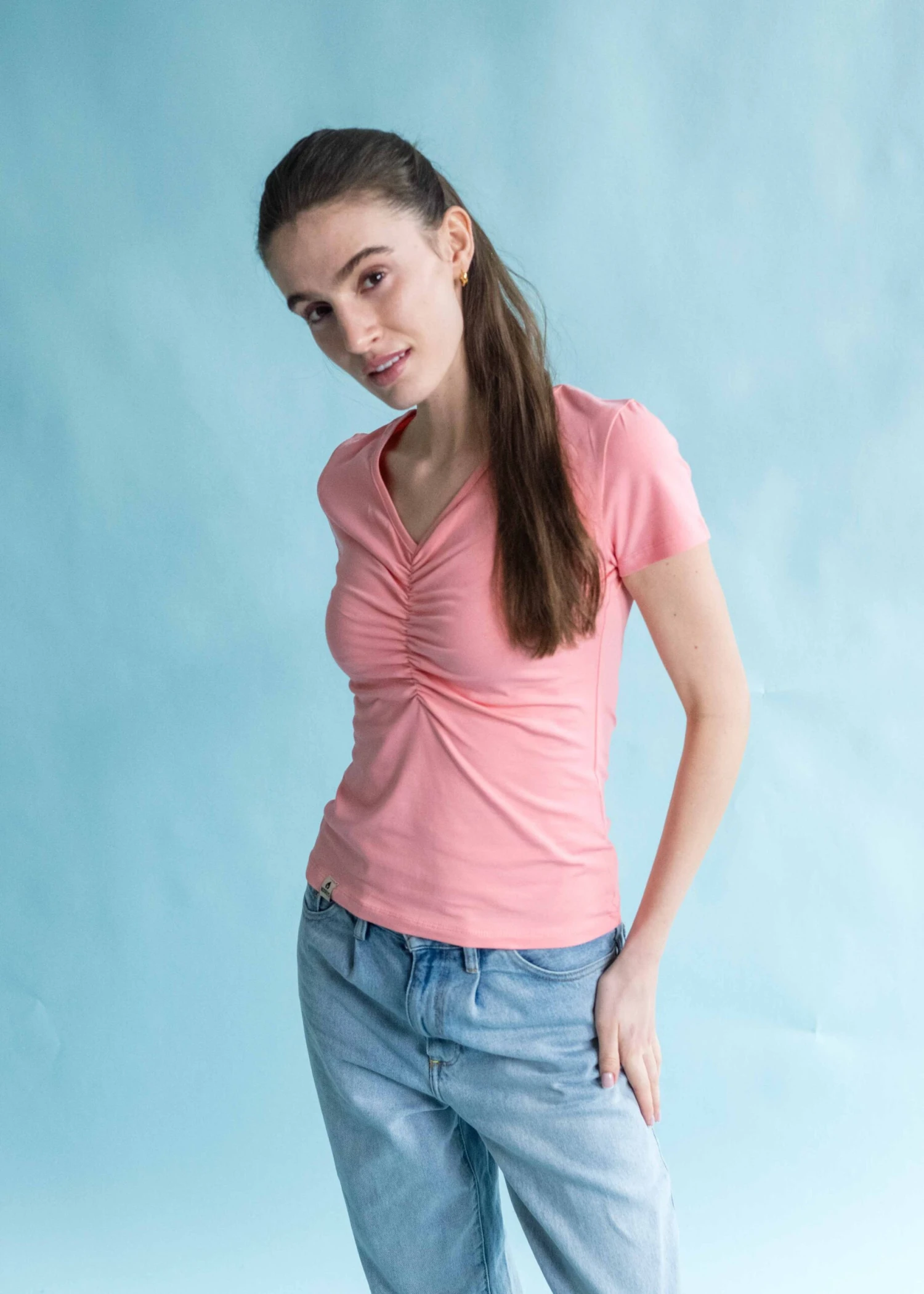 T-Shirt RIFFELIG FlamingoPink 2 T-Shirt RIFFELIG FlamingoPink – Bild 2