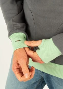 Hoodie STORM SmokedPearl/CameoGreen 18 Hoodie STORM SmokedPearl/CameoGreen -Noorlys noorlys shooting nachhaltig fair produziert cool sommer schoen 91