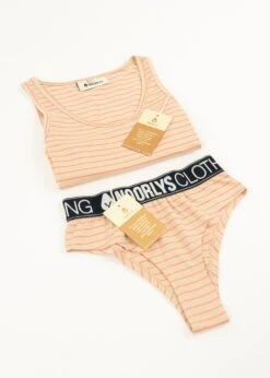 Slip FROO ShellPinkStriped 7 Slip FROO ShellPinkStriped -Noorlys noorlys underwear nachhaltig fair produziert cool unterwaesche schoen 26