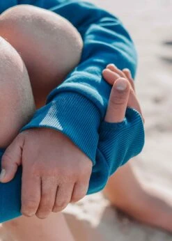 Hoodie CLASSIC CorsairBlue 23 Hoodie CLASSIC CorsairBlue -Noorlys poncho beige hoodie kids nachhaltig noorlys 4 1