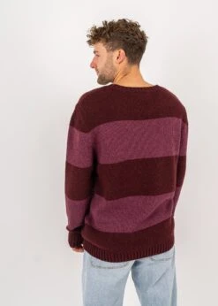 Strickpullover RIFFELT PlumViolettStriped 8 Strickpullover RIFFELT PlumViolettStriped -Noorlys sommer nachhaltig faire mode bio summer kleid W25 27