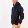 Hoodie WILKE Navy/Tangerine