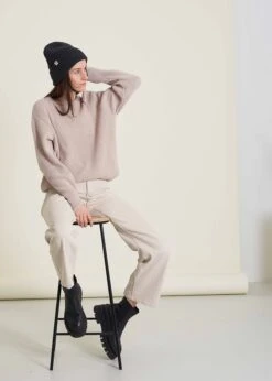 Strickpullover SLICHT OysterGrey 20 Strickpullover SLICHT OysterGrey -Noorlys stills nachhaltig bio fair produziert warm winter 84