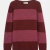Strickpullover RIFFELT PlumViolettStriped