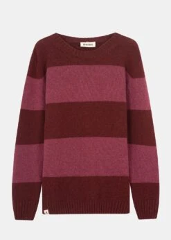 Strickpullover RIFFELT PlumViolettStriped