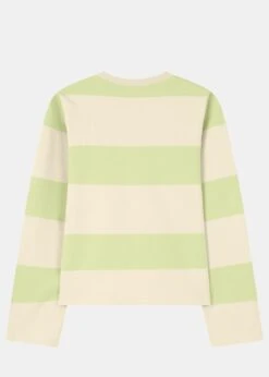 Sweater HAAVEN Green/PearledIvory 9 Sweater HAAVEN Green/PearledIvory -Noorlys sweater haaven greenstriped pearledivory hn