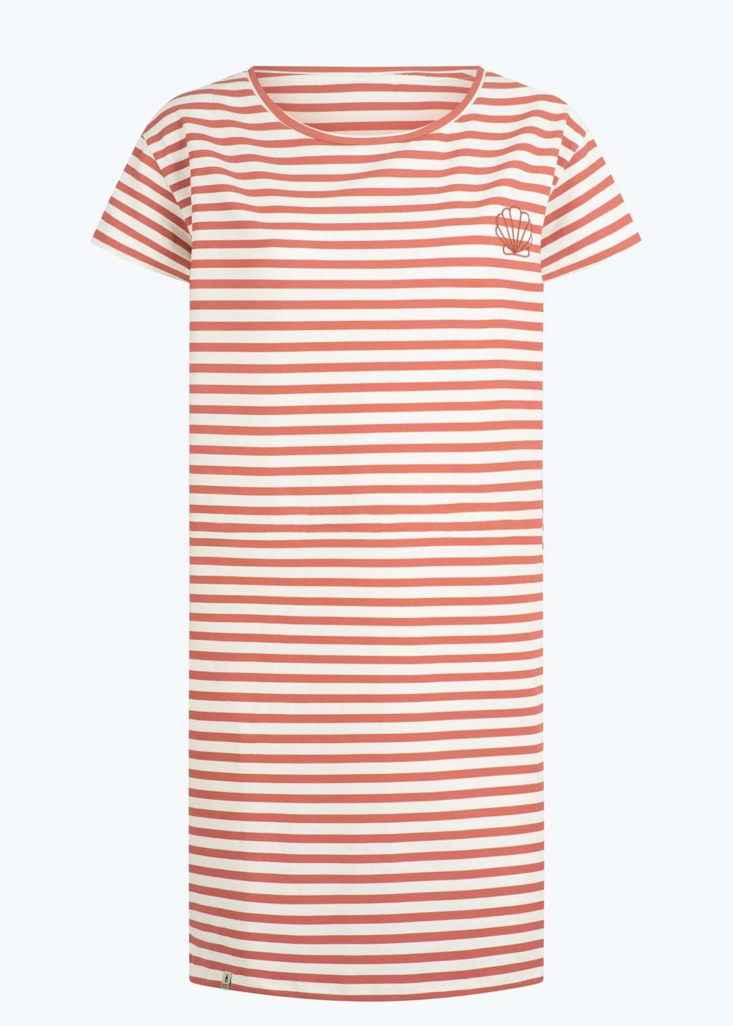 T-Shirt-Kleid SPILLIG MahagonyStriped 1 T-Shirt-Kleid SPILLIG MahagonyStriped