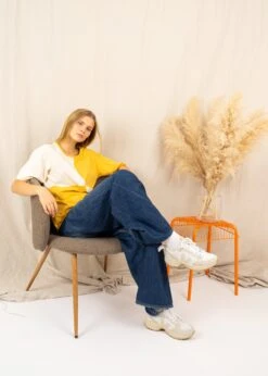 T-Shirt FIERNKANT HoneyGold/PearledIvory 16 T-Shirt FIERNKANT HoneyGold/PearledIvory -Noorlys winter fair studio cozy schoen nachhaltig faire mode bio summer 306