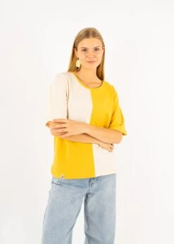 T-Shirt FIERNKANT HoneyGold/PearledIvory 12 T-Shirt FIERNKANT HoneyGold/PearledIvory -Noorlys winter fair studio cozy schoen nachhaltig faire mode bio summer 52