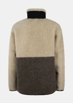 Woll-Jacke WÜLLEN Natur/Braun 13 Woll-Jacke WÜLLEN Natur/Braun -Noorlys wolljacke beige braun h