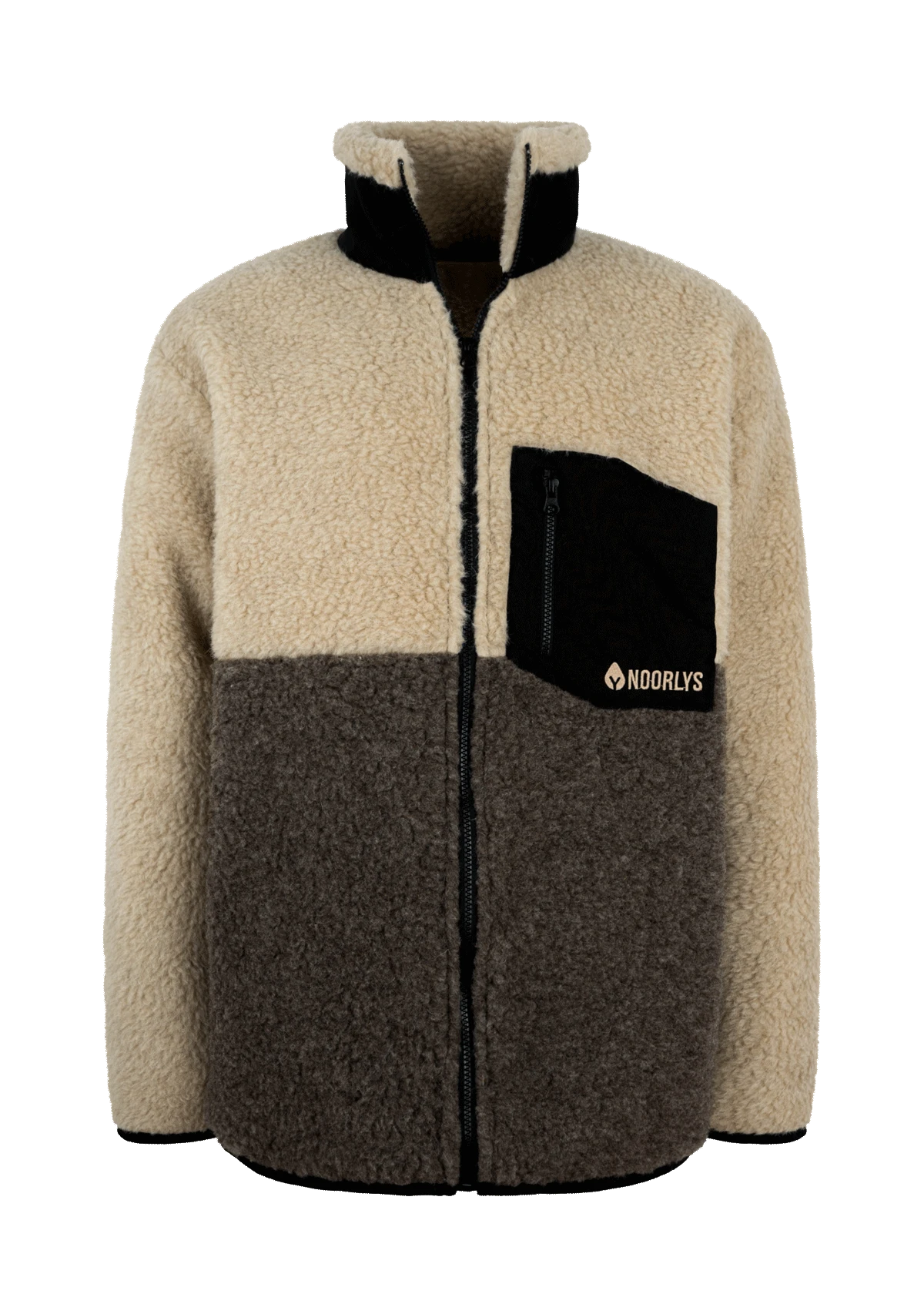 Woll-Jacke WÜLLEN Natur/Braun 1 Woll-Jacke WÜLLEN Natur/Braun